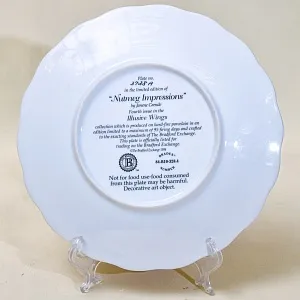 Коллекционная Фарфоровая тарелка «Птицы. Осенние синицы»,  Bradford Exchange Англия - 1996 год.