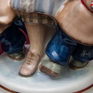 Коллекционная Фарфоровая статуэтка «Близнецы», ДФЗ Дулево Россия, конец ХХ века. 