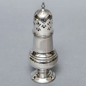 Металлическая Баночка - Емкость для сахарной пудры, Sheffield, Англия 50 гг.