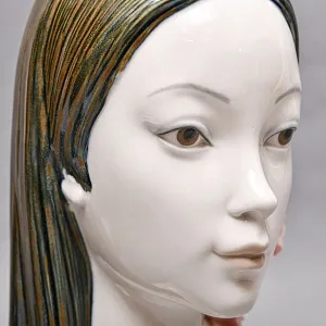  Коллекционная Фарфоровая статуэтка - Бюст «Голова девушки. МАЙЯ», Lladro / Лядро Испания.