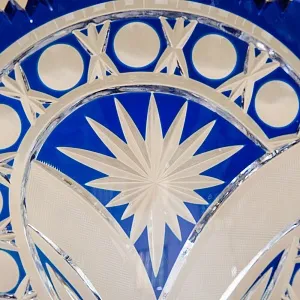 Конфетница - Фруктовница на ножке Хрусталь JOSKA BODENMAIS Германия D-28 см., 60-е гг.