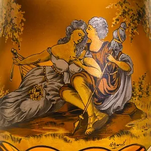 Авторская Коллекционная Ваза - Кубок «Свидание», Хрусталь OERTEL & Co, Богемия.