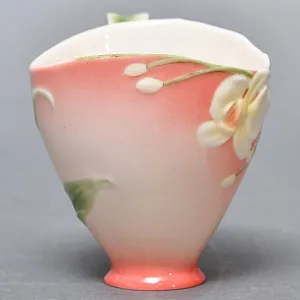 Авторский Фарфоровый Чайный сервиз «Бабочки и стрекозы» на 4 персоны, Franz Collection Тайвань.