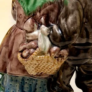 Коллекционная статуэтка «Казка про кривеньку качечку» Обливная керамика, СССР ЛКСФ - 50-е гг.