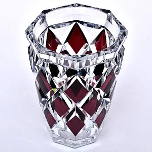 Коллекционная Аметистовая Ваза, Хрусталь VAL SAINT LAMBERT, Бельгия, конец 60-х гг.