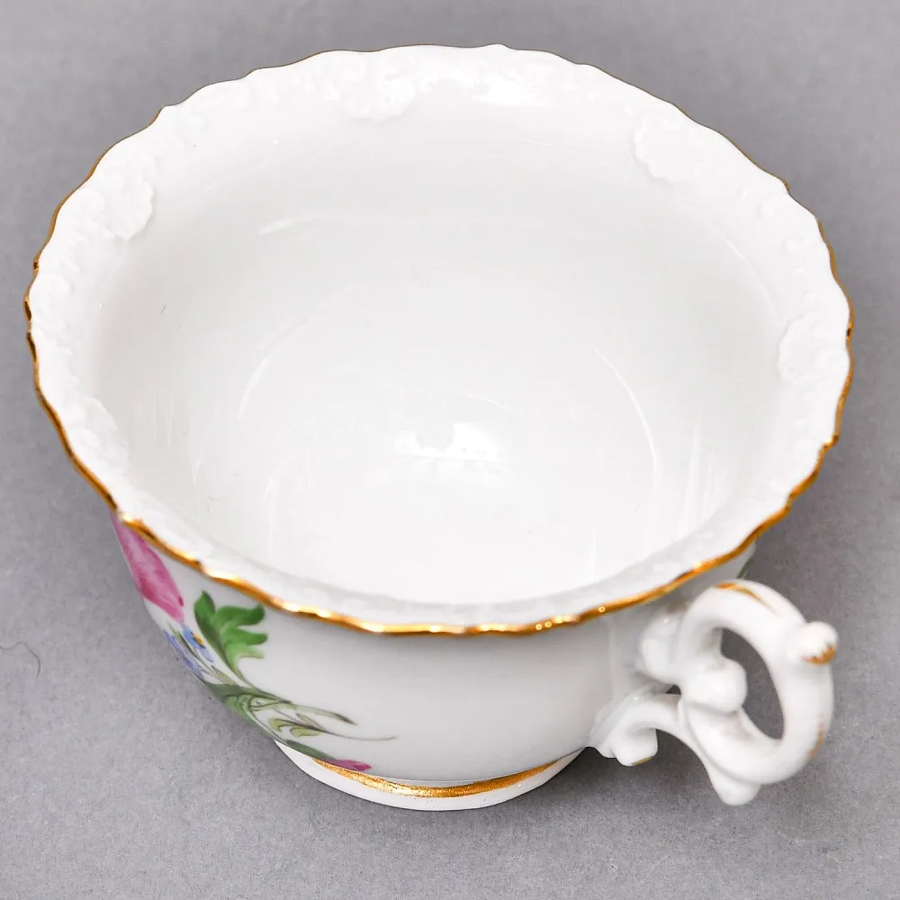 Чайный набор «Мейсенский букет» на 6 персон, Фарфор MEISSEN Германия, 1924 - 1934 годы. 