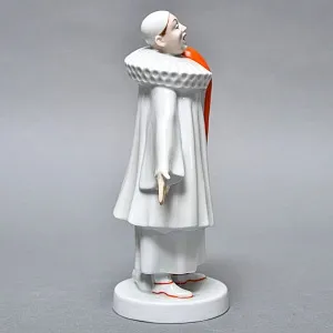 Антикварная Фарфоровая статуэтка «Поющий Пьеро», ROSENTHAL Германия - 1918 год.