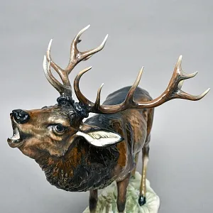 Редкость! Большая Фарфоровая статуэтка «ОЛЕНЬ», ROSENTHAL Германия, 1946 - 1949 годы. 