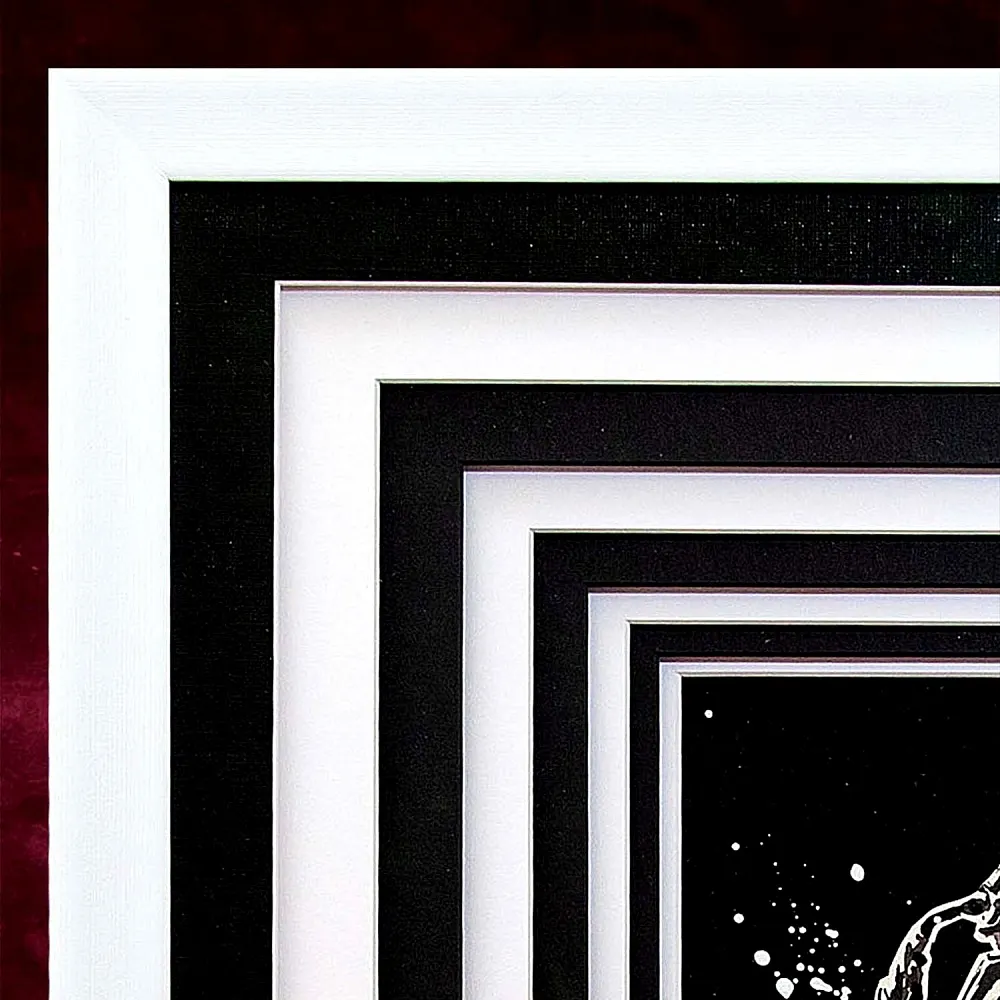 Картина - Коллаж «МУЗЫКАНТ - Саксофонист». Перо, Карандаш, в раме с паспарту, Франция.