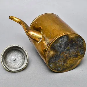 Антикварный Латунный Кофейник - Чайник - Кувшин на 3,5 литра, Франция начало ХХ века.