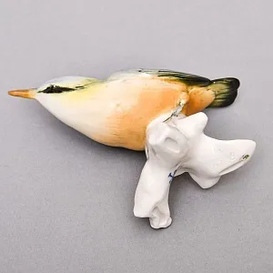 Коллекционная Фарфоровая статуэтка «Птица - Поползень», Карл Энс / Karl Ens, Германия, 50-е годы ХХ века.