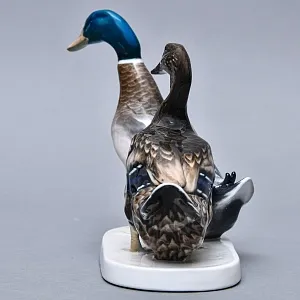 Авторская Фарфоровая статуэтка «Птицы. Утка и селезень», ROSENTHAL Германия, 1974 - 1982 годы.