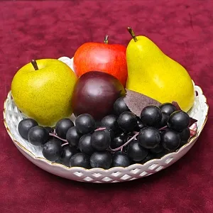 Сервировочная Тарелка - Блюдо - Сухарница «Мейсенский цветок», Фарфор MEISSEN, Германия.