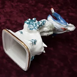 Фарфоровая Статуэтка «Лыжник - Пионер», ДФЗ Вербилки, СССР - 1954 год.