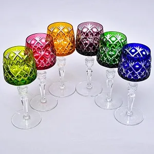 Бокалы для вина 6 -ть штук серия «BRISTOL» Хрусталь, NACHTMANN Германия, 70 -е годы ХХ века.