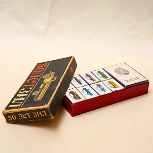 Памятный Сувенирый Набор - Хозяйственные Спички «50 лет - ЗиЛ», СССР - 1966 год.