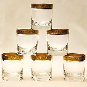 Набор для напитков из 6-и хрустальных стаканов и кувшина «Concorde», Theresienthal Германия, 50 гг.