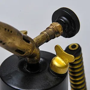 Винтажная Малая Бензиновая Горелка - Паяльная Лампа «ПРОМЕТ», СССР -60-е гг.