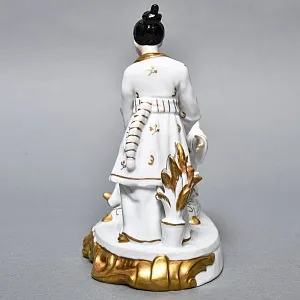 Коллекционная Фарфоровая статуэтка «Китайцы - Чайная церемония», SITZENDORF Германия, 50-е гг.