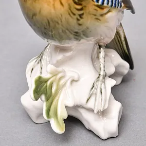 Птица - Фарфоровая статуэтка «Сойка», Karl Ens Германия, первая половина ХХ века.