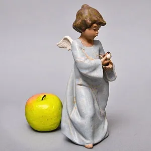 Коллекционная Фарфоровая статуэтка «Ангел с птицей» серия Грес, Lladro Испания.