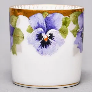 Антикварная Кофейная пара «Фиалки» из коллекции «Viktoria Luise», Rosenthal Германия, 1891 - 1906 годы.