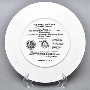 Коллекционная тарелка «Кентерберийские истории. Принцесса Констанца», Фарфор The Longton Crown Англия.