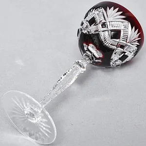 Бокалы для Вина из Цветного Хрусталя JOSEPHINENHUTTE Германия, 60 -е гг.