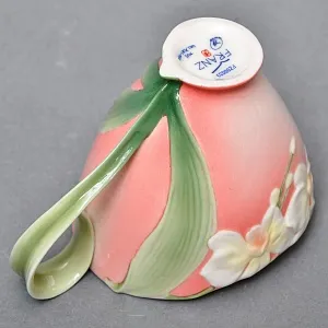 Авторский Фарфоровый Чайный сервиз «Бабочки и стрекозы» на 4 персоны, Franz Collection Тайвань.