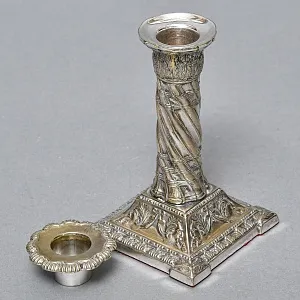 Антикварные Парные Подсвечники на одну свечу, Silverplate, SHEFFIELD Англия начало ХХ века. 