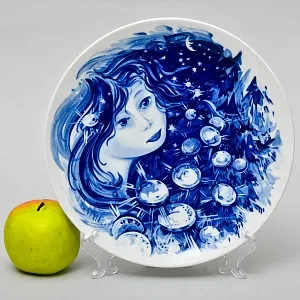 Коллекционная Фарфоровая Тарелка - Блюдо «Сказка. Звездные Талеры», MEISSEN Германия - 1981 год.