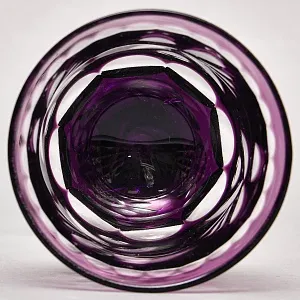 Редекость! Хрустальные Фужеры для вина с цветной дорожкой в ножке, Lauzrits Германия, 60 -е годы ХХ века.