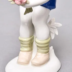 Парные Фарфоровые статуэтки «Дети. Мальчик и Девочка», Wagner & Apel Lippelsdorf Германия, 1949 - 1951 годы. 