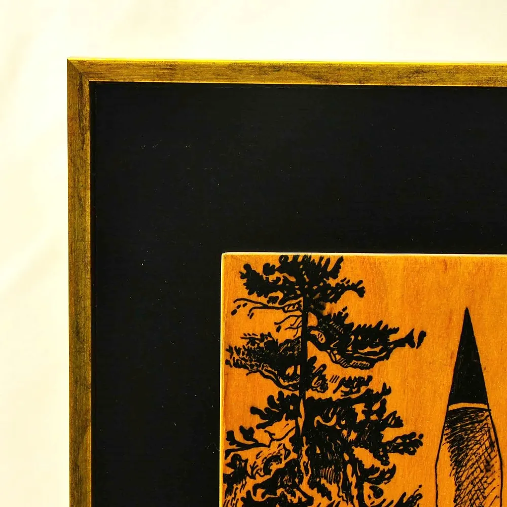 Агитационное Настенное Панно - Картина «Ракетчики! На страже Родины!» СССР - 1978 год.