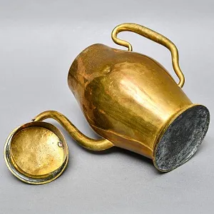 Антикварный Латунный Кофейник - Чайник - Кувшин на 4,5 литра, Франция начало ХХ века.