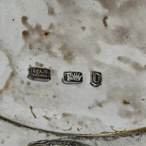 Старинная Винная передача - Подставка для Винных бутылок, Металл Silverpalted, Англия.