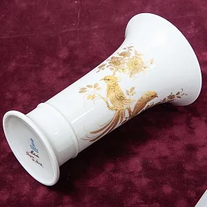 Коллекционная Фарфоровая Ваза «Райские птицы» KAISER Германия - 1970 год.