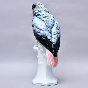 Большая Фарфоровая статуэтка «ПОПУГАЙ», Karl Ens Германия, первая половина ХХ века.