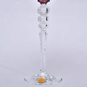 Два Бокала для Вина «Тет-а-Тет» из Цветного Хрусталя,  PEILL und PITZLER Германия, 70 -е годы ХХ века.