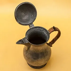 Небольшого размера Антикварный Оловянный Кофейник на 0,6 литра. Бельгия, ХIХ век.