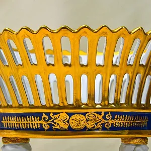 Коллекционная Фарфоровая Ваза - Фруктовница «Два Ангела - Путти», Sevres Style Франция.