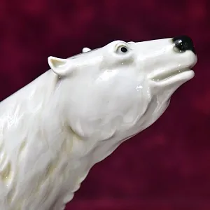 Антикварная Фарфоровая Статуэтка «БЕЛЫЕ МЕДВЕДИ», Karl Ens / Карл Энс, первая половина ХХ века.