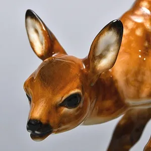 Коллекционная Фарфоровая статуэтка «Пятнистый Олененок», Hutschenreuther Германия, 50-е гг.