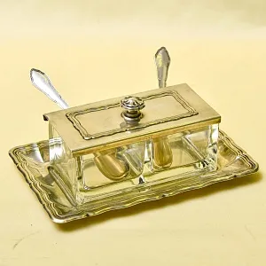 Набор для специй или соусов с двумя отделениями, Wellner Германия 1935 - 1958 годы.