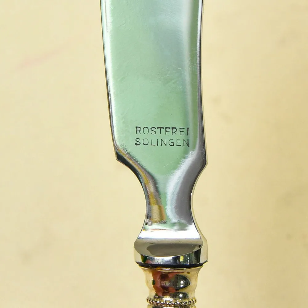 Винтажный Набор для сервировки «Охота» - 4 предмета, SOLINGEN Германия, 50 -е годы ХХ века.