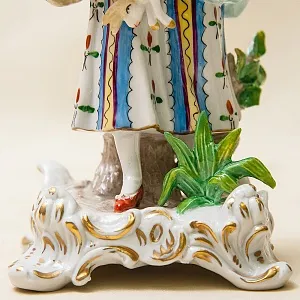 Парные Фарфоровые статуэтки «Сельская Ярмарка» Н-22см. SITZENDORF, Германия - 50гг..