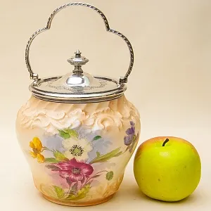 «Лето» - Бисквитница - Сахарница - Баночка с крышкой, Фарфор Англия 30-е годы ХХ века.