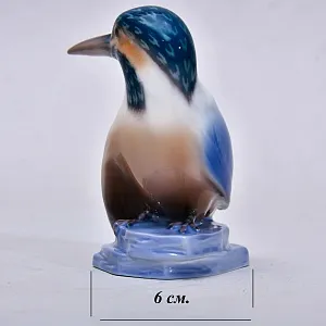 Коллекционная Фарфоровая Статуэтка «ПТИЦА. ЗИМОРОДОК», Bing&Grøndahl Дания, 1970 - 1983 гг.