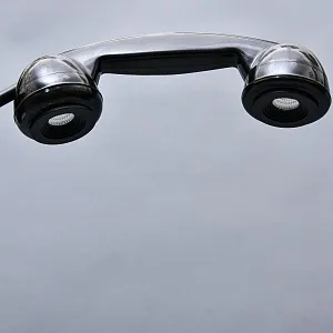 Настольная Электрическая Лампа - Светильник «Директорский Телефон КД-6 Гербовый» СССР - 1965 год.