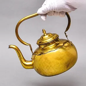 Винтажный Латунный Чайник на 2,5 литра. Франция середина ХХ века.